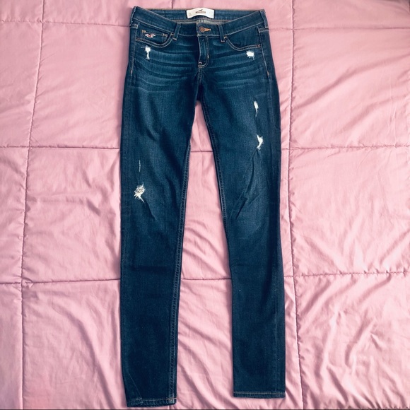 Hollister distressed straight leg jeans - Picture 1 of 4